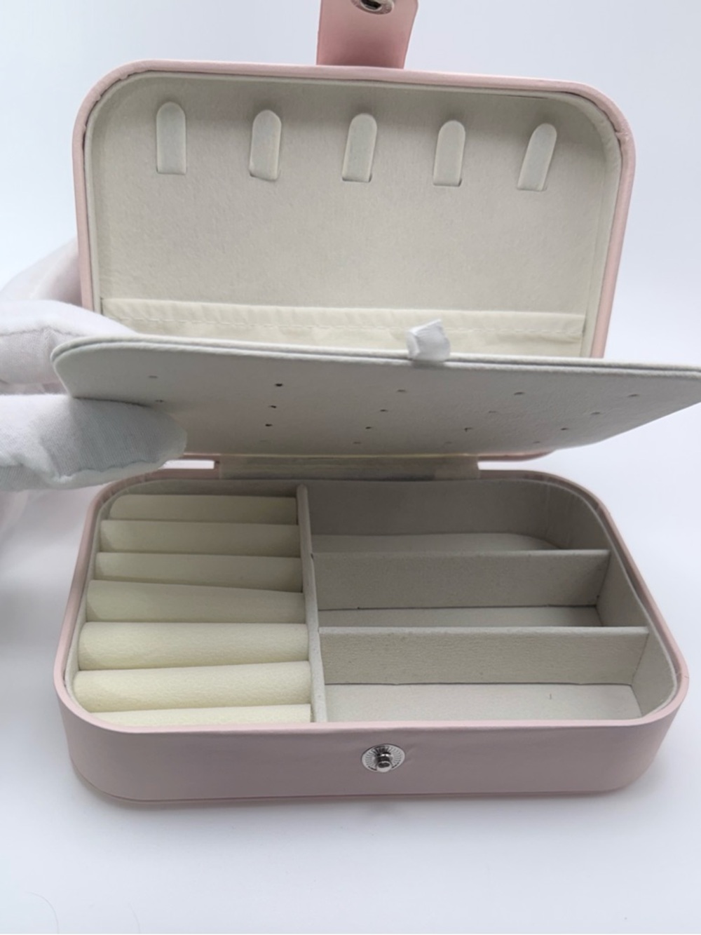 Blush Pink Travel Jewelry Case - Picture 8 of 16